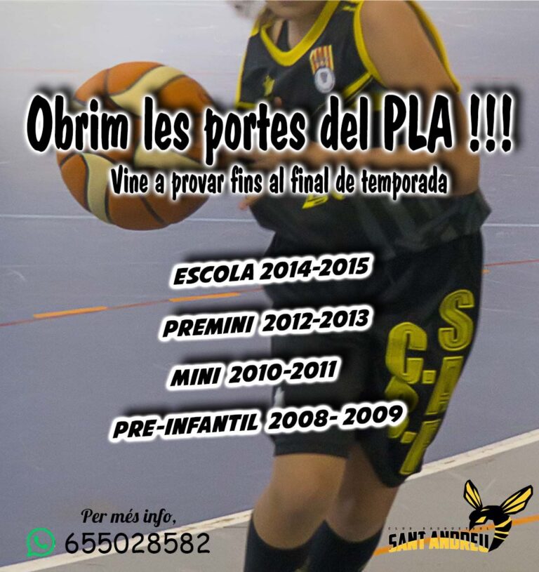 Obrim el PLA per a tu!!!